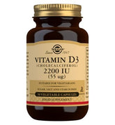 Solgar Vitamin D3 (Cholecalciferol) 2200 IU (55µg) - 50 Capsules